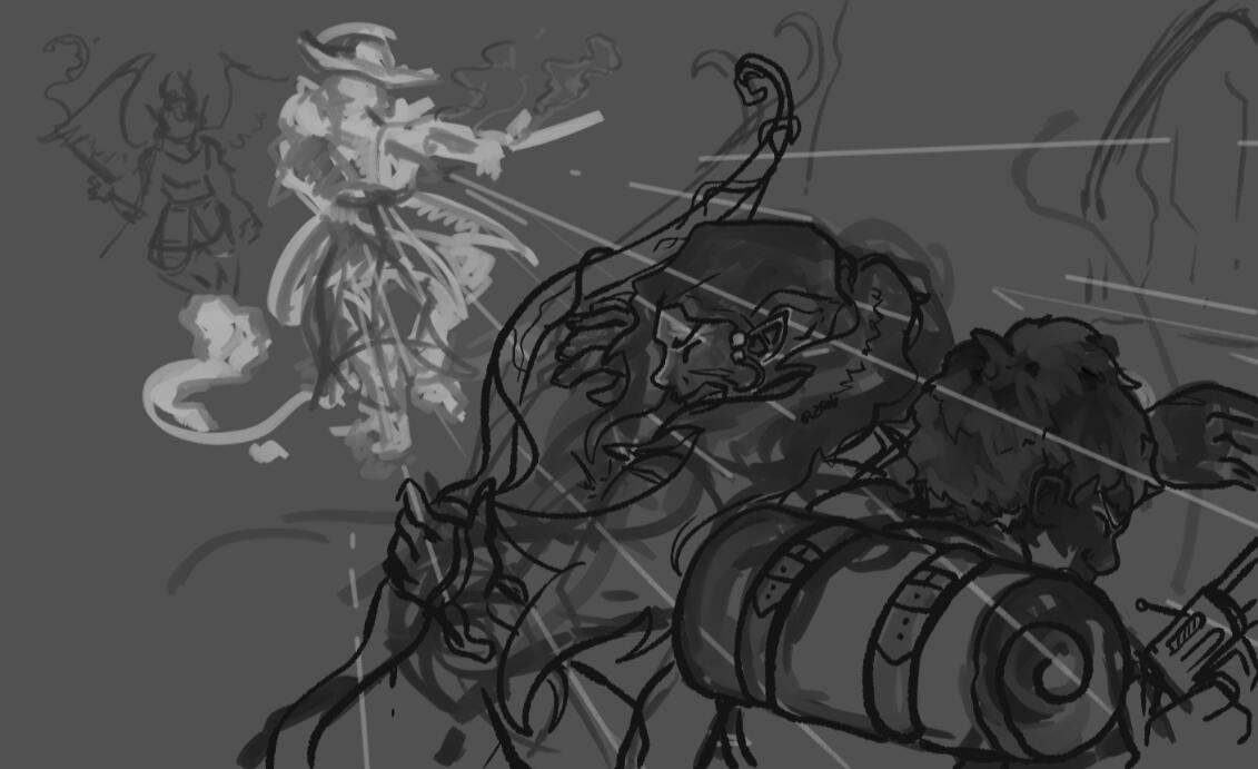 Early sketch Gunslinger